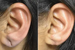 جراحة تصحيح شحمة الأذن 8 جراحة شحمة الأذن في أبو ظبي قبل بعد