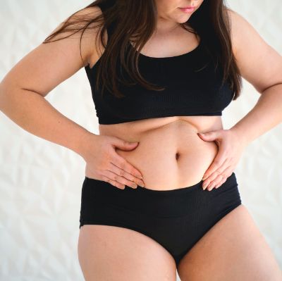 شد البطن في العين